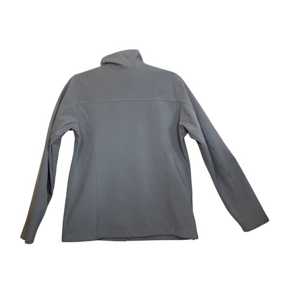 Columbia Women Medium Gray Full-Zip Softshell Jacket Fleece Lining Waterproof - Picture 2 of 9